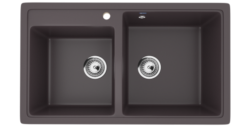 Кухонная мойка Ulgran Classic U-200-345 85х50 цвет коричневый