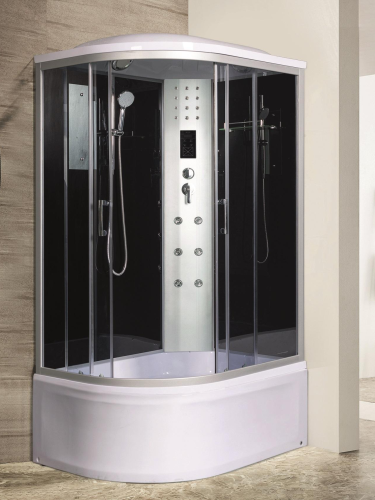 Душевая кабина River DUNAY 10000006182 120х80 асимметричная с крышей ориентация правая