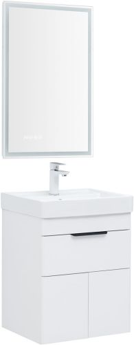Тумба под раковину Aquanet Ирис new 00310147 50х40 напольная цвет белый