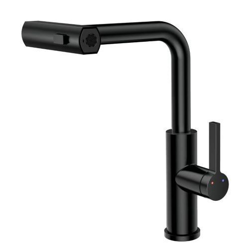 Смеситель для кухни Rush Tinos TI3732-18Black на столешницу черный