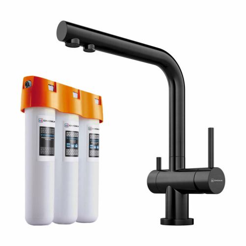 Смеситель для кухни Omoikiri Nagano 4179.8028 на мойку вороненая сталь