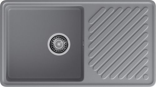 Кухонная мойка Granfest Quarz 53 темно-серый 85х50 цвет серый поверхность матовая