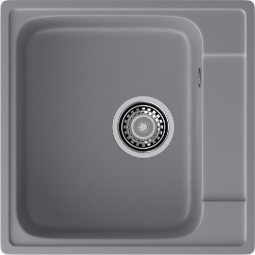 Кухонная мойка Granfest Quarz 48 темно-серый 50х50 цвет серый поверхность матовая