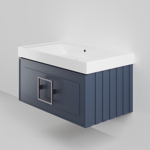 Тумба с раковиной La Fenice CUBO NFNC-01-CUB-BG-80-1-80 80х50 подвесная цвет синий