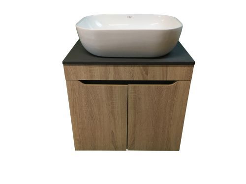 Тумба с раковиной Sintesi STL.W7023_SIN-LVB-APP-403 60х60 подвесная цвет коричневый