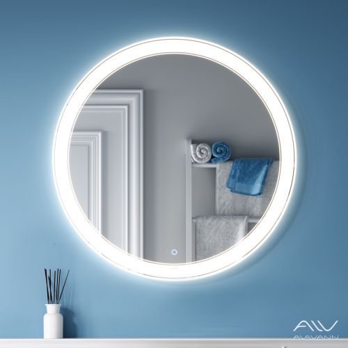 Зеркало с подсветкой Alavann Solis ALV0117009 80х80 подвесное