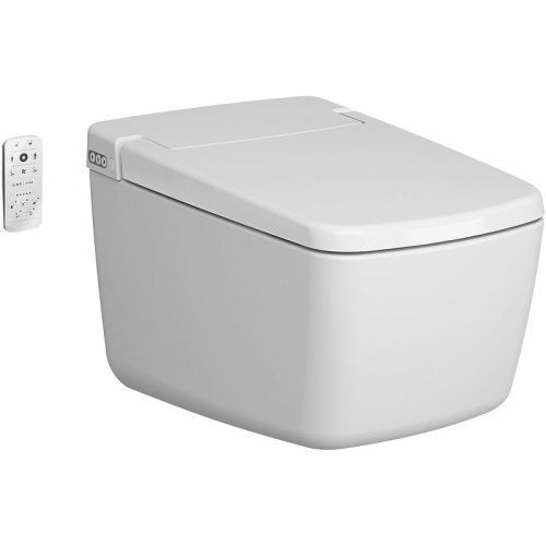 Унитаз подвесной Vitra V-Care 7231B403-6216 белый с сиденьем микролифт каскадный смыв