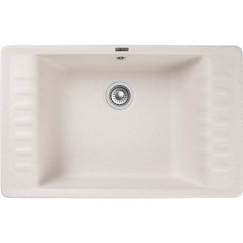 Кухонная мойка Granfest Quarz 71 белый 75х50 цвет белый поверхность матовая