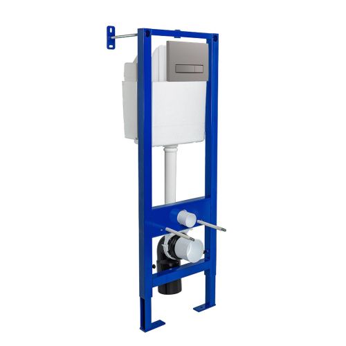 Комплект сантехническая инсталляция с клавишей смыва Berges АТОМ Line 040345