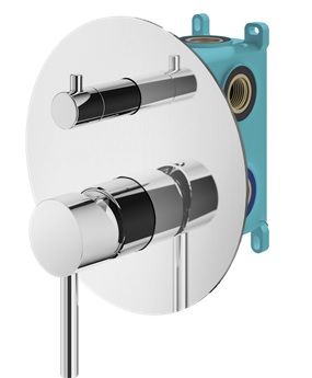 Смеситель для душа Plumberia Selection Ixo KIT1901CR встраиваемый в стену хром