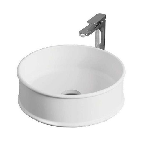 Раковина керамическая Artceram Atelier ATL001 01 00 40х40 накладная цвет белый без отверстий под смеситель