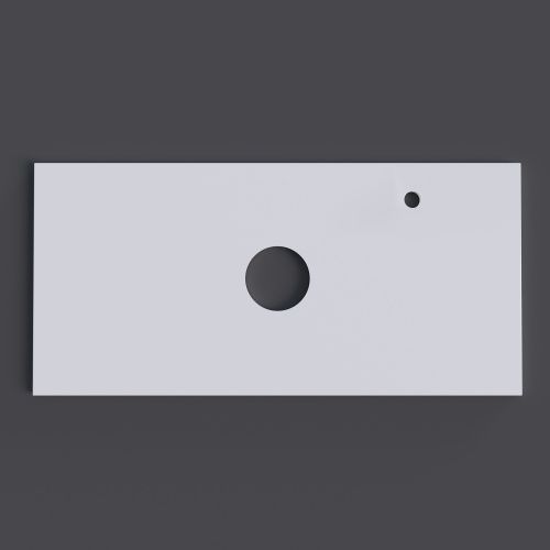 Столешница Grossman Флай 501001 100х50 накладная цвет белый