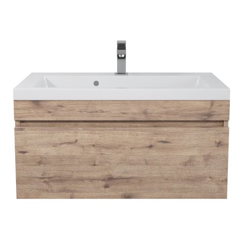 Тумба с раковиной Uperwood Eva 3930313471 70х50 цвет коричневый