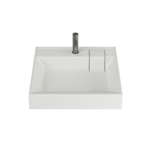 Раковина из искусственного камня Ceramica Nova QUATTRO CN0101 60х60 накладная цвет белый 1 отверстие под смеситель