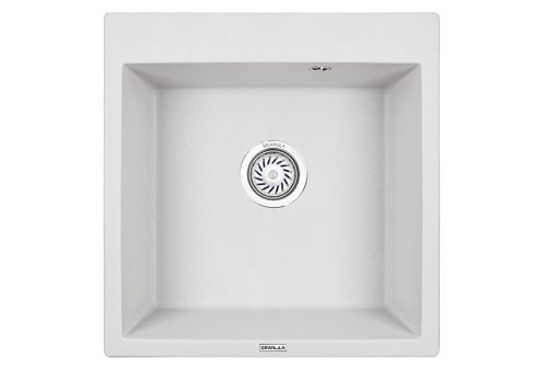 Кухонная мойка Granula 5102, АРКТИК 50х50 цвет белый поверхность матовая