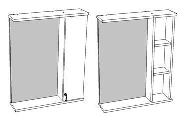 Зеркало-шкаф Corozo Элегия ретро SD-00000006 60х70 подвесной цвет белый - фото 4