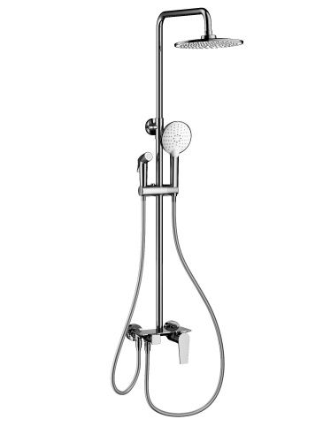 Душевая стойка Wonzon & Woghand WW-A30874-CR настенная цвет хром