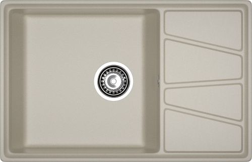 Кухонная мойка Granfest Vertex V-780L топаз 80х50 цвет серый поверхность матовая