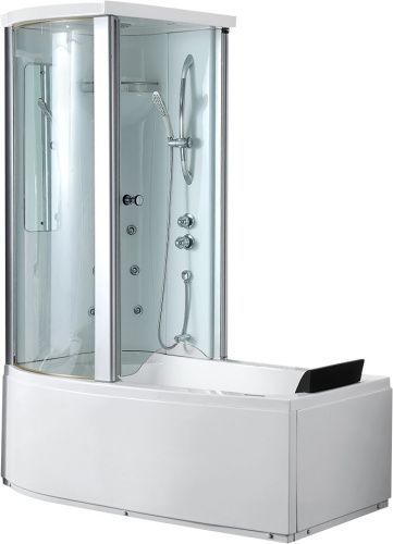 Ванна акриловая Gemy G8040 C L 170х85 пристенная асимметричная с каркасом