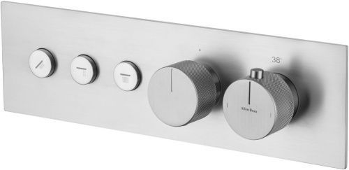 Смеситель для ванны с душем Allen Brau Liberty 5.33003-BN встраиваемый в стену никель с термостатом