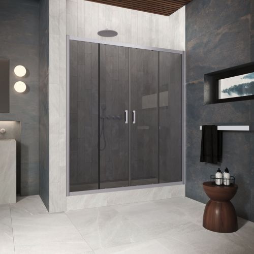 Душевая дверь Vegas-Glass Z2P Protec Z2P Protec 220 07 07 220х200 стекло тонированное профиль хром