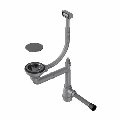 Слив-перелив Omoikiri WK-1C 4956474 вороненая сталь