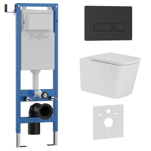 Комплект унитаз с инталляцией и клавишей смыва Iberica Blanca TOLEDO ALTO IB.001M.TLA.231.212