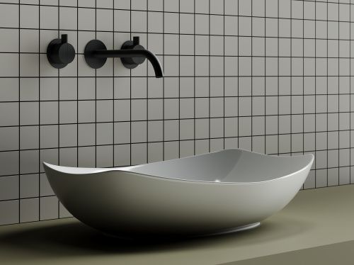 Раковина из сантехнического фарфора Ceramica Nova ELEMENT CN5016 60х40 накладная цвет белый без отверстий под смеситель