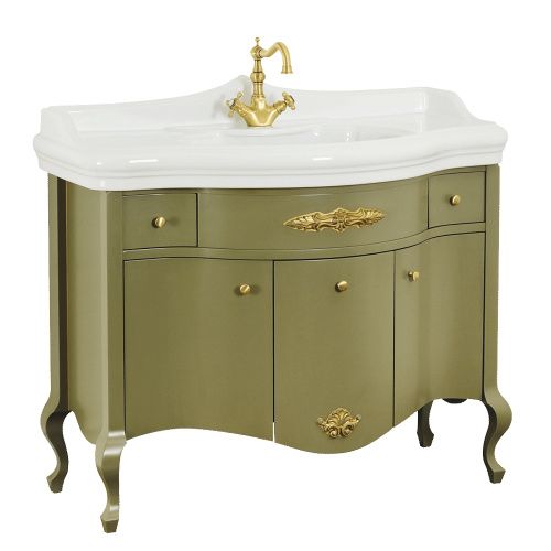 Тумба под раковину Migliore IMPERO 25958 110х60 напольная цвет зеленый