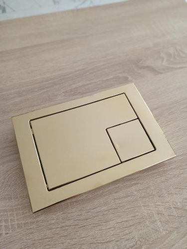 Клавиша смыва механическая KK POL M10 SPP/374/SG/K цвет золото