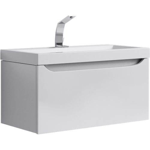 Тумба под раковину Aqwella Y Ver.01.08/W 80х40 подвесная цвет белый