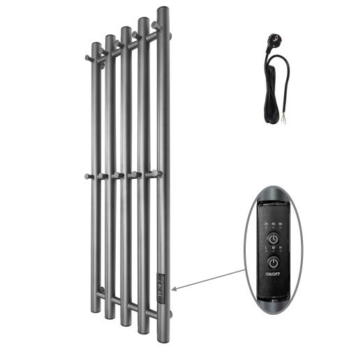 Полотенцесушитель электрический Маргроид Inaro Inaro-8024-1049-7024 25х80 серый