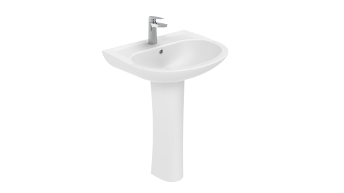 Раковина из сантехнического фарфора Creavit Pitta PA060-00CB00E-0000 60х50 подвесная цвет белый