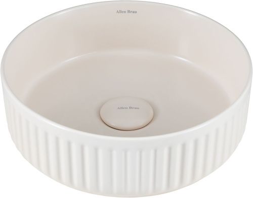 Раковина керамическая Allen Brau Fantasy 4.11032.IV 40х40 накладная цвет бежевый без отверстий под смеситель