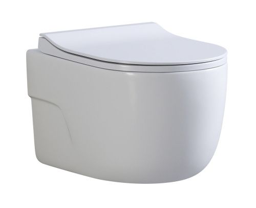 Унитаз подвесной Art&Max Verona AM012CHRT/SC белый с сиденьем микролифт душевой смыв