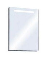 Зеркало-шкаф Aquaton Сильва 1A215502SIW6L 50х80 подвесной цвет серый/бежевый