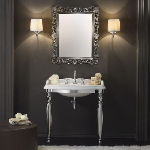 Консоль под раковину TW collection TWKI3090.1сr 91х56х85 напольная цвет хром