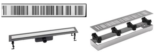 Душевой лоток Valsir Barcode KIT BARCODE 300 30х5 хром
