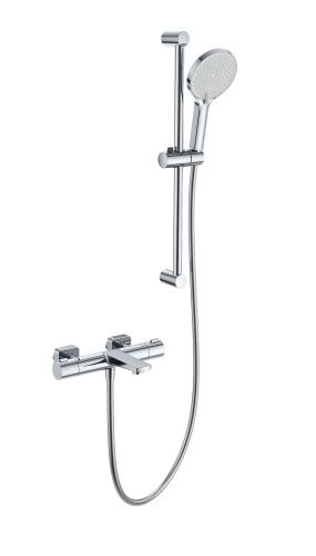 Душевой гарнитур Wonzon & Woghand  WW-C2021-A-CR настенный хром с термостатом