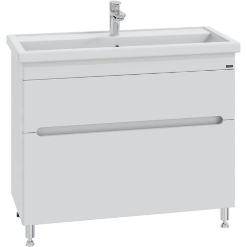 Тумба под раковину СанТа Лондон 224009л 100х40 напольная цвет белый