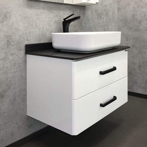 Тумба с раковиной Comforty Амстердам 00-00004668CF 80х50 подвесная цвет белый