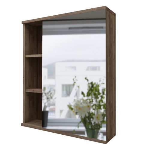 Зеркало-шкаф Grossman Форта 2070022 70х70 подвесной цвет коричневый