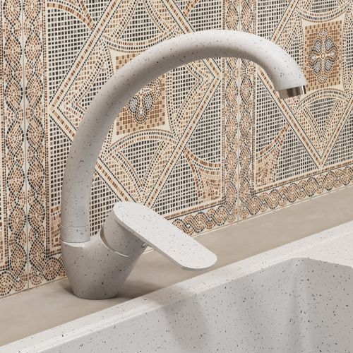 Смеситель для кухни Uperwood ECON UPD-002-01 UPD-E-002-01 на мойку белый