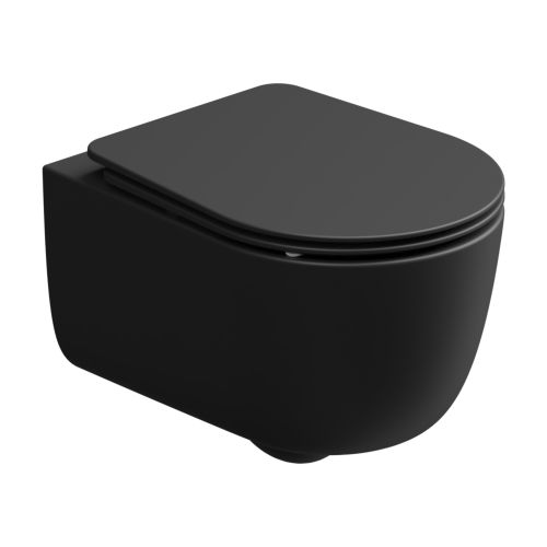 Чаша унитаза подвесная GSG Ceramic Design Hit! HIWCSO003 цвет черный без сиденья безободковая смыв торнадо