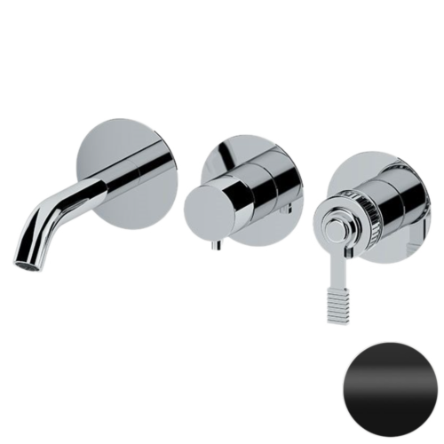 Смеситель для ванны Remer Atelier AL54D3PNO встраиваемый в стену черный