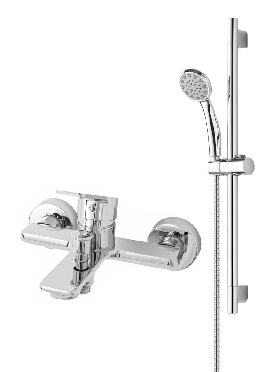 Душевой гарнитур Orange Flat M12-611cr настенный хром