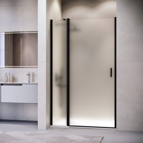 Душевая дверь RGW Leipzig 351200412-24 120х195 стекло матовое профиль черный