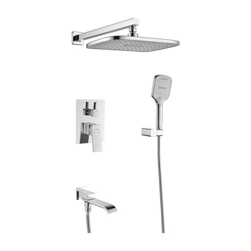 Душевая система Shevanik S4035 встраиваемая в стену цвет хром