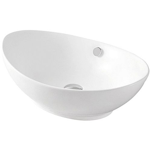 Раковина из сантехнического фарфора Orange B08-585w 60х40 накладная цвет белый