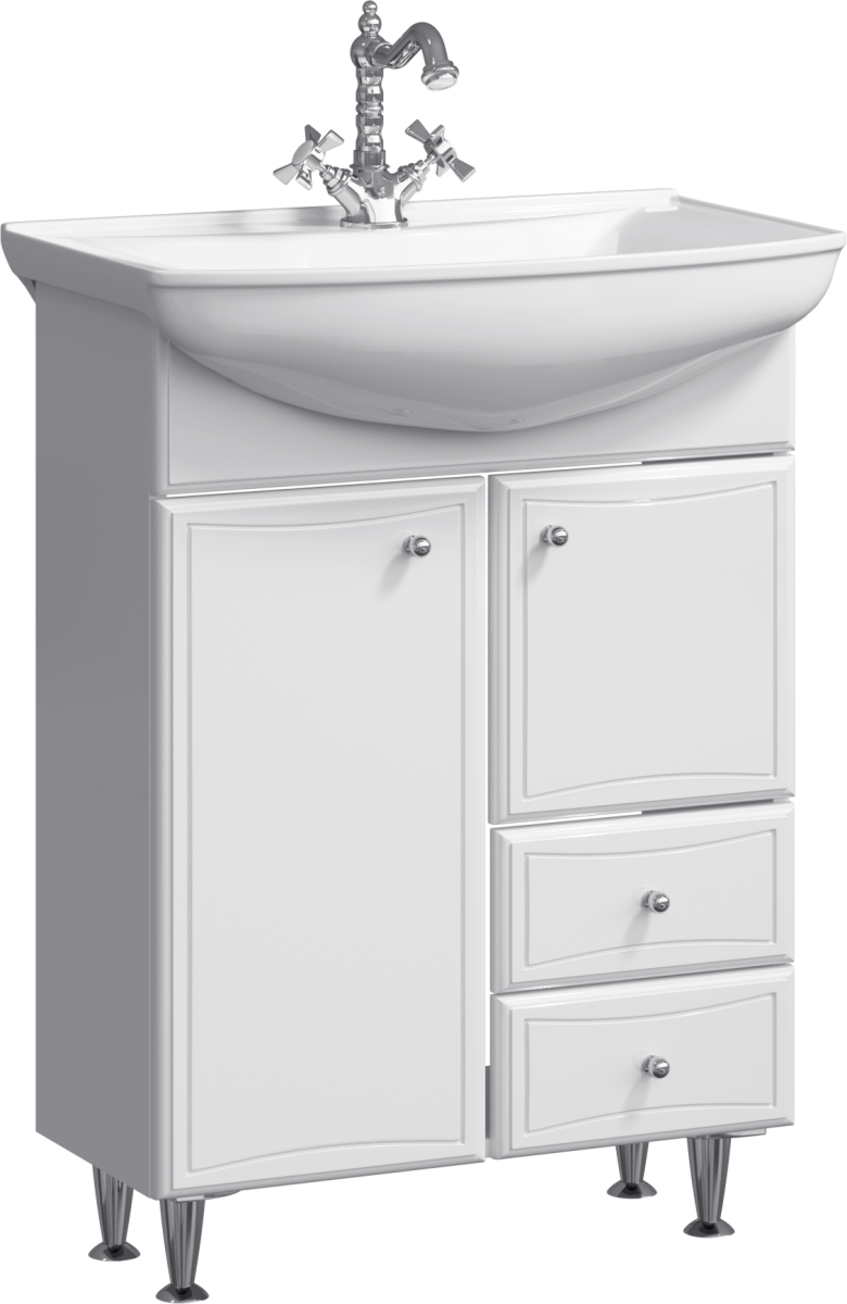 Тумба под раковину Aqwella Y BA0106K 60х40 напольная цвет белый